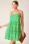 A WORLD FULL OF WONDER WOVEN MINI DRESS