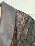 Vintage Lace Wrap Blouse