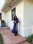 Penny Deluxe Nymeria Plum Faux Fur Coat