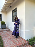 Penny Deluxe Nymeria Plum Faux Fur Coat