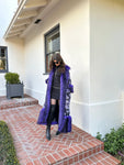 Penny Deluxe Nymeria Plum Faux Fur Coat