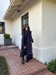 Penny Deluxe Nymeria Plum Faux Fur Coat