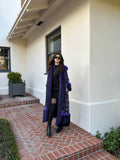 Penny Deluxe Nymeria Plum Faux Fur Coat