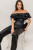 ANGEL EYES COATED WOVEN JUMPSUIT