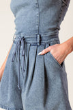 A BAR SONG DENIM ROMPER