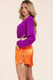 So Crazy In Love Purple and Orange Romper