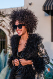 Penny Deluxe Charnelle Sequin Faux Fur Coat