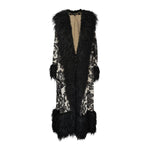 Penny Deluxe Charnelle Sequin Faux Fur Coat