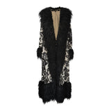 Penny Deluxe Charnelle Sequin Faux Fur Coat