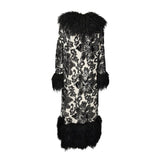Penny Deluxe Charnelle Sequin Faux Fur Coat