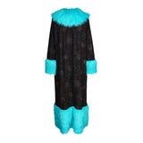 Penny Deluxe Toxique Embroidered Faux Fur Jacket
