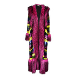Penny Deluxe Rainbow Road Faux Fur Jacket