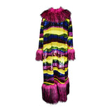 Penny Deluxe Rainbow Road Faux Fur Jacket