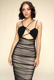 Fasheabe Curve Hugging Bodycon Midi Dress