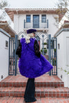 Genghis Aubergine Faux Fur Vest
