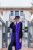 Genghis Aubergine Faux Fur Vest