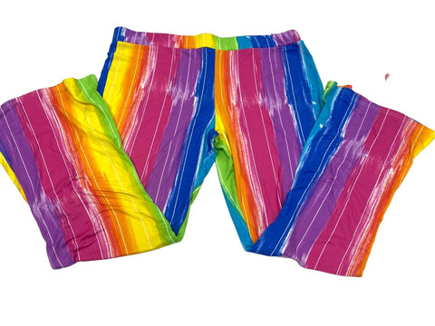 Rainbow Bell Bottom Pants