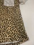 Cheetah Patterned Sequin Top