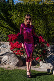 Julianne Dress in Black Cherry Sequin