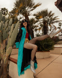 Penny Deluxe Toxique Embroidered Faux Fur Jacket
