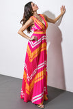 A QUICK TRIP WOVEN MAXI DRESS