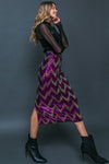 BE HAPPY FRIEND SEQUIN MIDI SKIRT