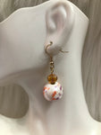 Marble beaded earrings