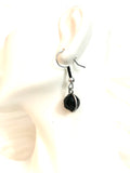 Black Beaded Earrings