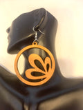 Laser Cut Wooden Earrings