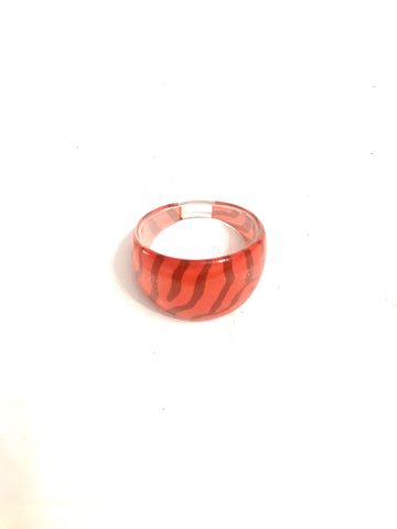Red striped ring