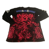 Preowned Black Label Double sided graphic top