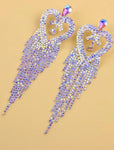 Rhinestone Embellished Statement Earrings