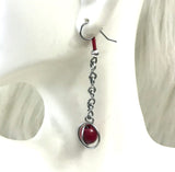 Beaded wire earrings