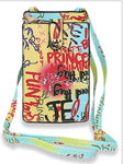 Graffiti Print Cellphone Crossbody Bag