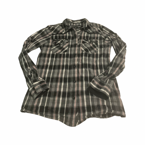Preowned District 91 plaid top