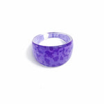 Purple patterned ring