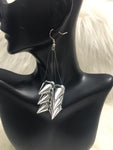 Silver spike earrings