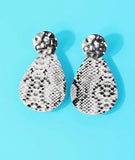 Snakeskin Print Earrings