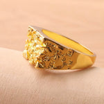 Crushed Gold Statement Ring