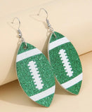 Football Glitter Earrings