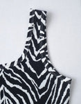 Zebra Print Crop Top