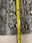 Preowned Snakeskin Patterned Pleated Skirt