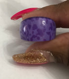 Purple patterned ring