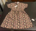 Snakeskin Patterned Dress