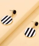 Striped Dangle Earrings