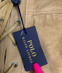 NWT Preowned Polo Ralph Lauren Suede Skirt
