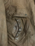 Vintage Leather Bomber Jacket