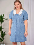 Vintage Style Denim Dress