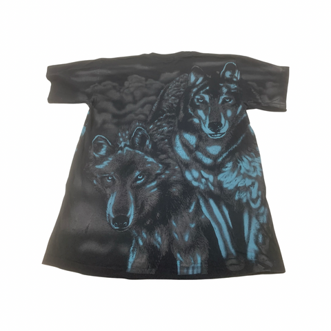 Vintage Wolf Double Sided Graphic T-shirt