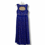 Royal Blue Lace Maxi Dress